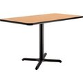 National Public Seating Interion Breakroom Table, 48Lx30Wx29H, Oak 695849OK